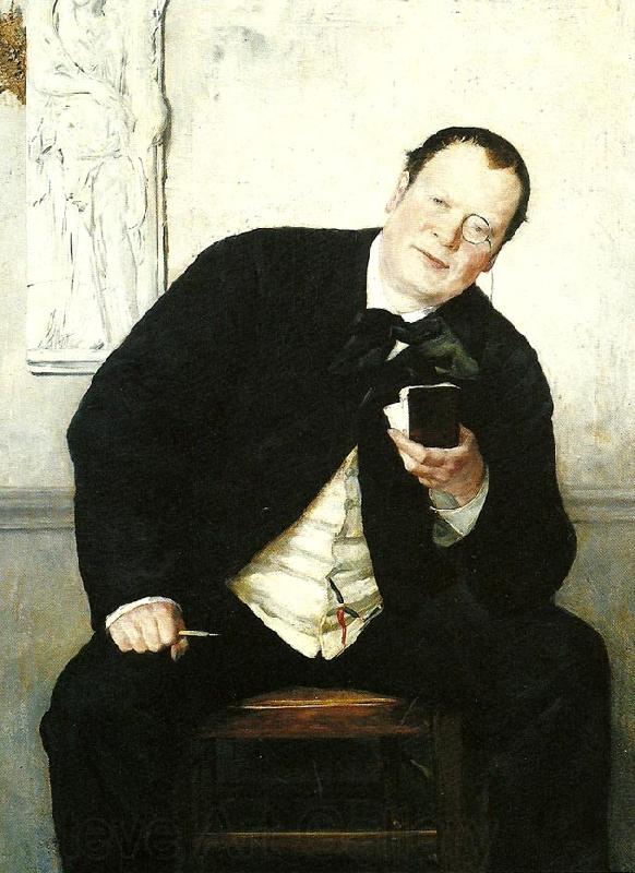 Ernst Josephson portrtt av godfrey renholm France oil painting art